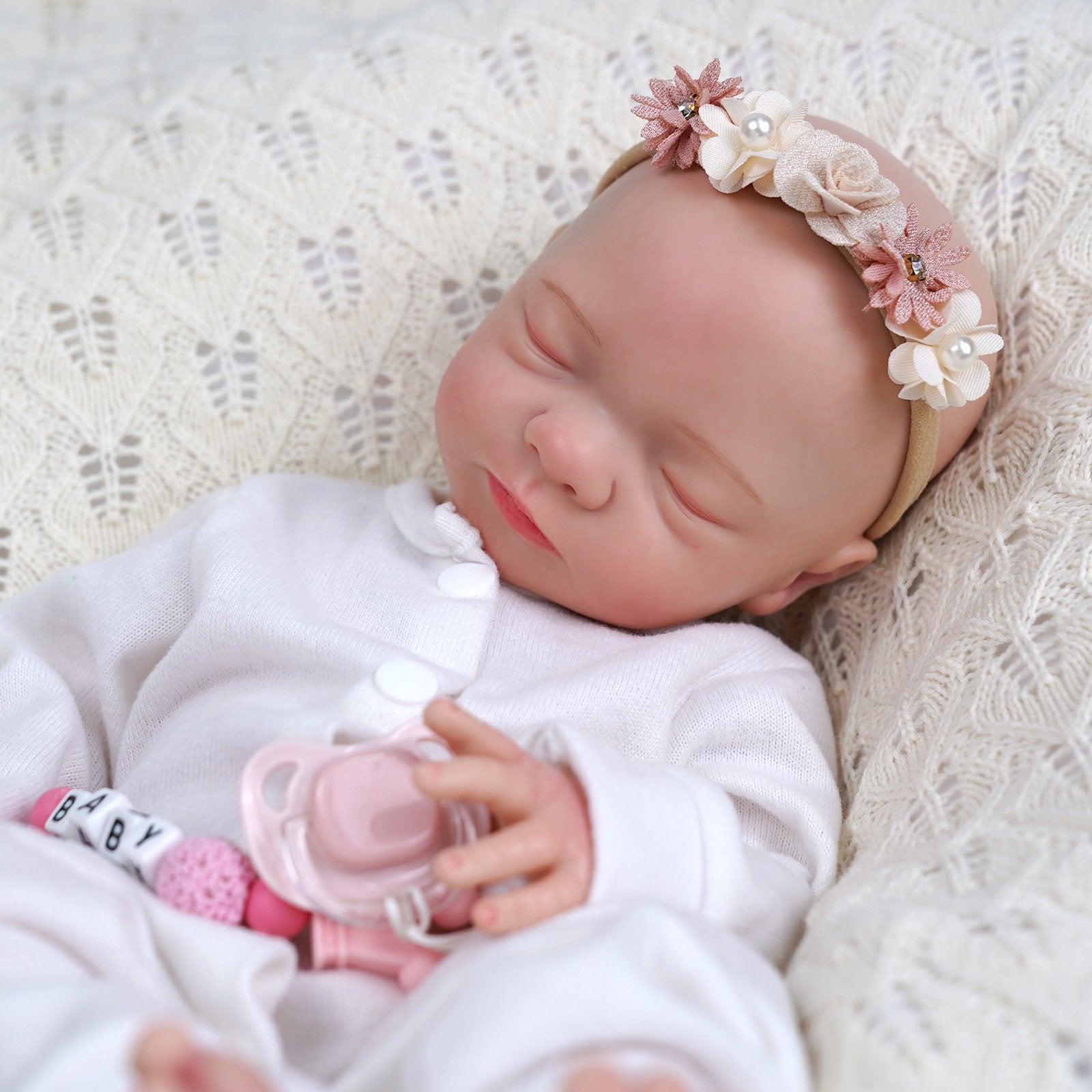 BABESIDE 17 inch Reborn Baby Dolls Full Body Silicone Realistic Newborn Baby Dolls with Clothes Christmas Gift for Kids Age 3+