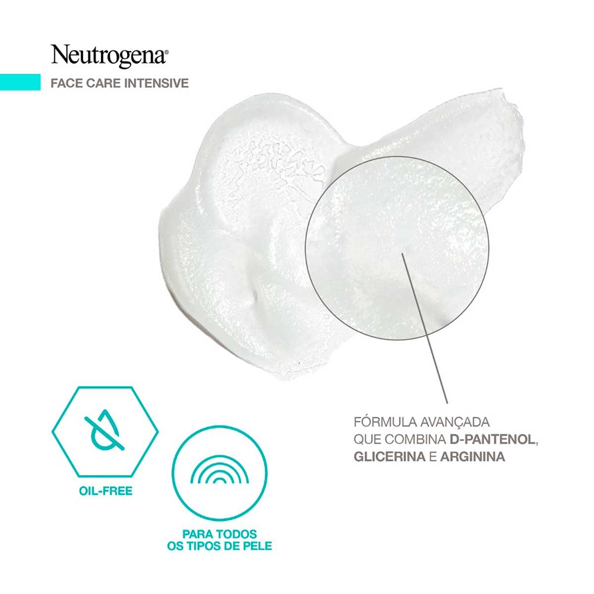 Hidratante Facial Matte 3 em1 Neutrogena Face Care Intensive 100g