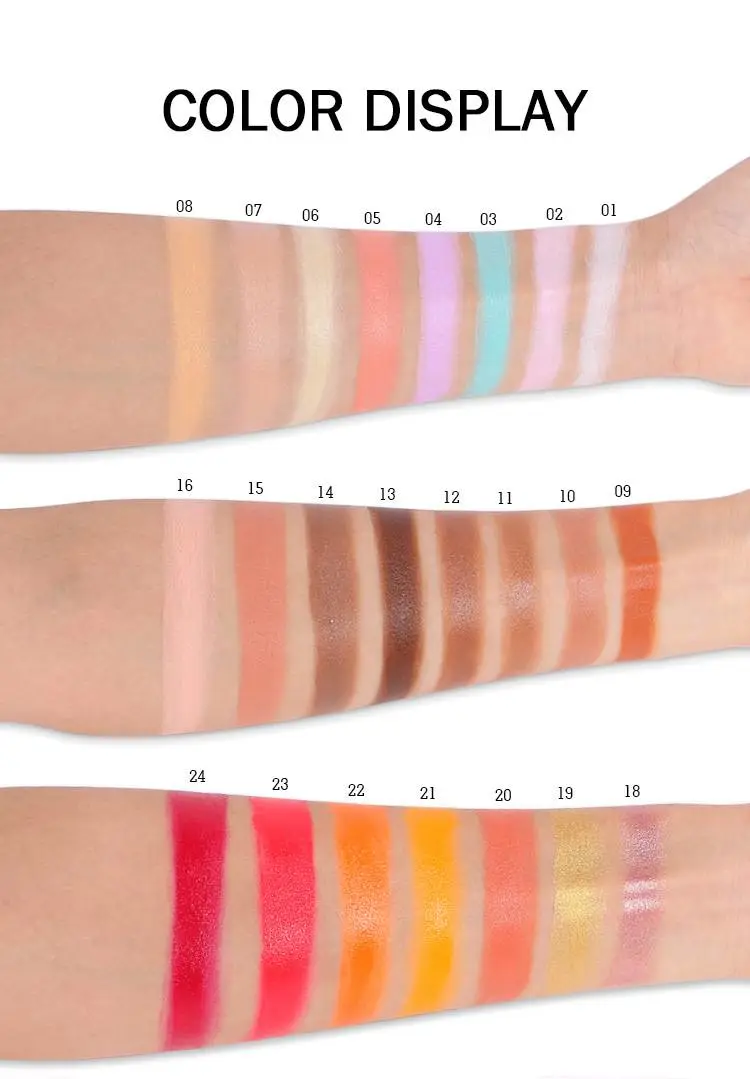 Free combination 3 Color concealer and Highlight Blush Palette Face Cosmetics Makeup Private Label