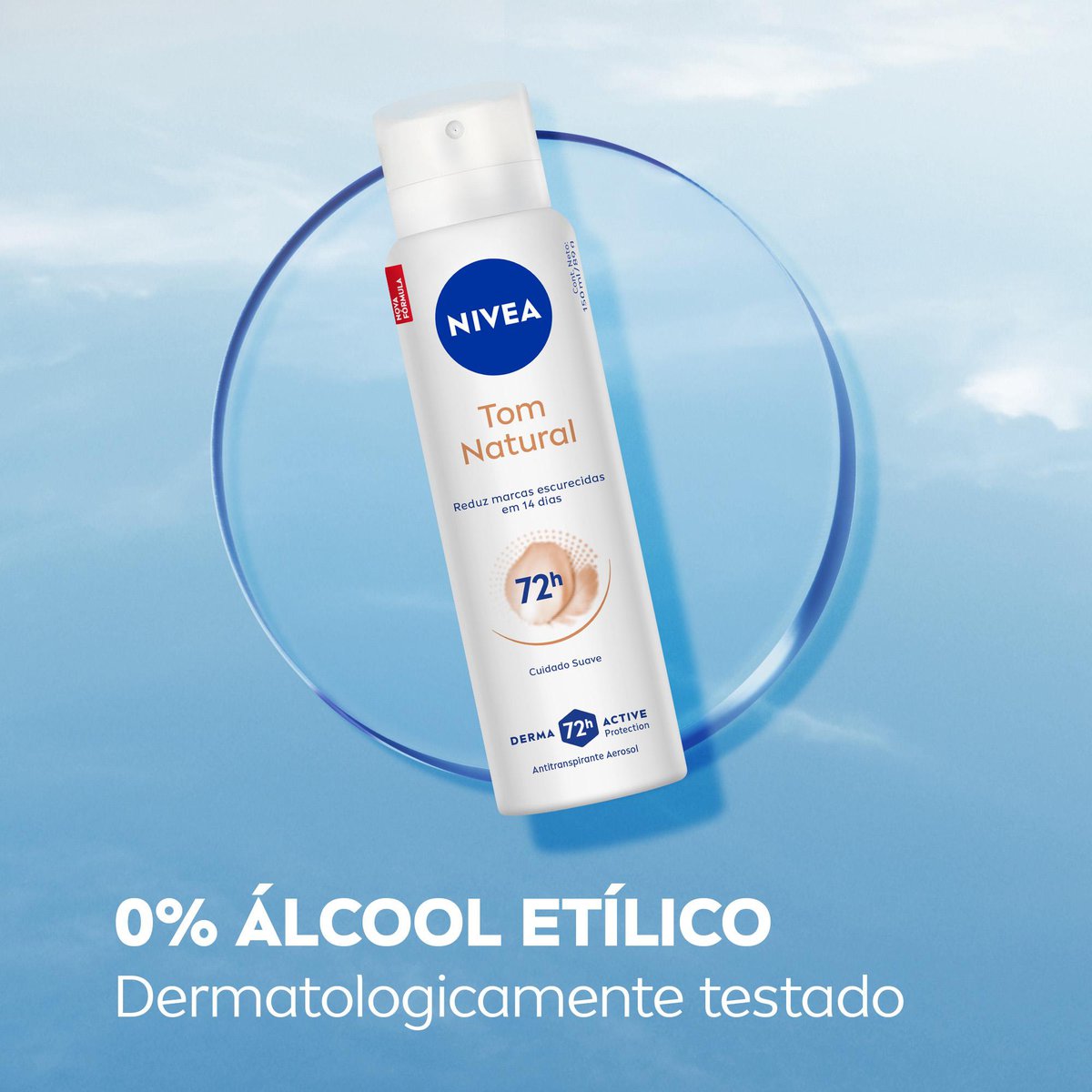 Desodorante Antitranspirante Aerossol NIVEA Tom Natural 150ml