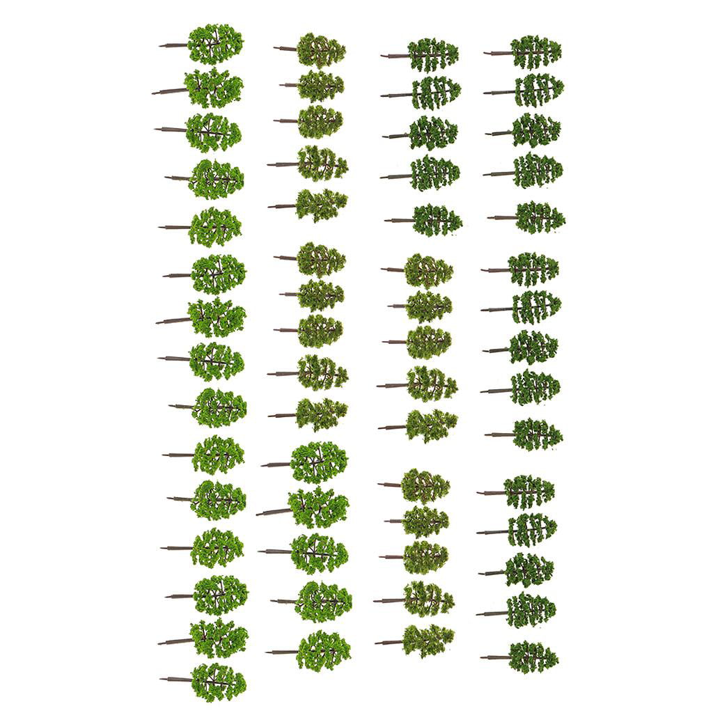 60pcs model trees 1/150 for crafts， wargames， war gaming scenery or building diorama scenics，