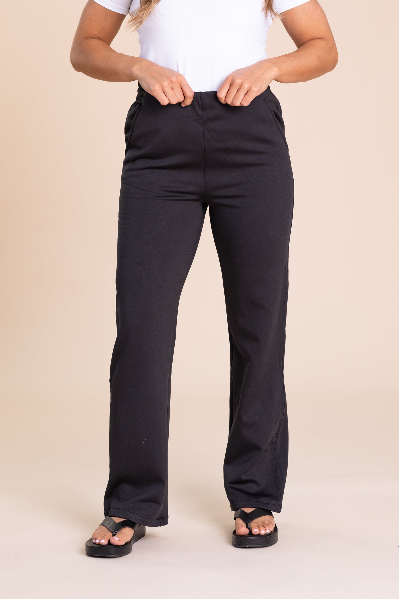 Micro Fleece Wide Leg Pants