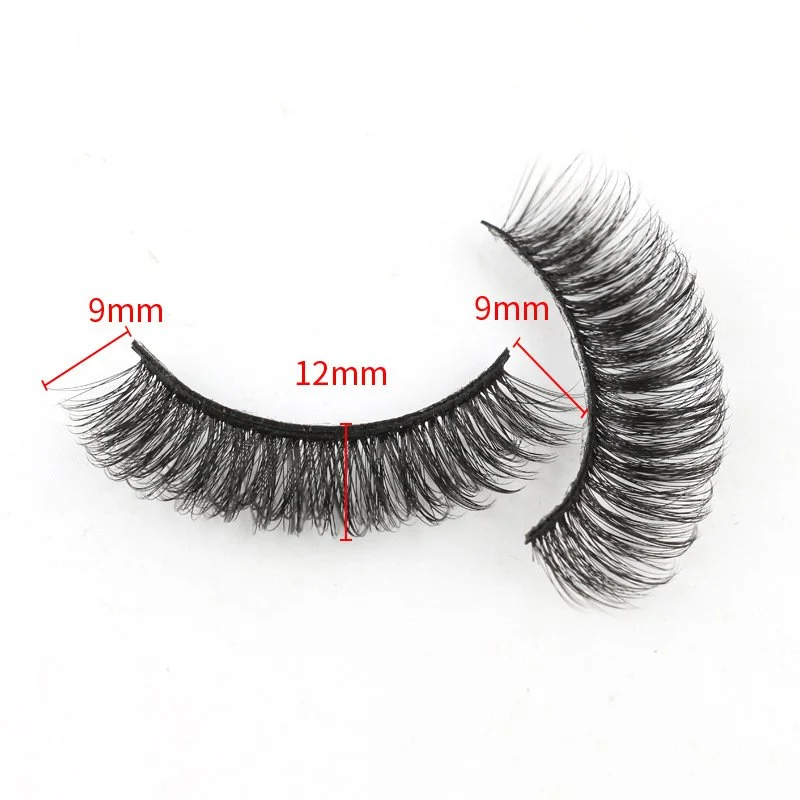 Natural Faux Mink Lashes Wispy Fluffy Curly 7D Effect Fake Eyelashes 10 Pairs Pack
