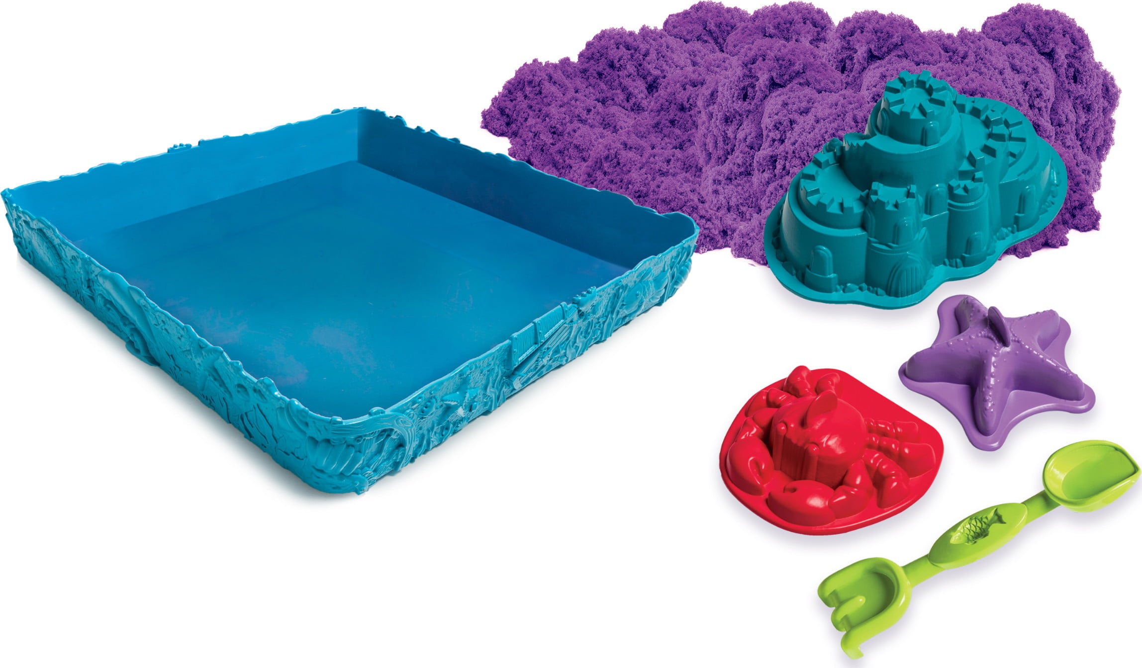 Kinetic Sand Sandcastle Set with 1lb of Kinetic Sand and Tools and Molds (Color May Vary)