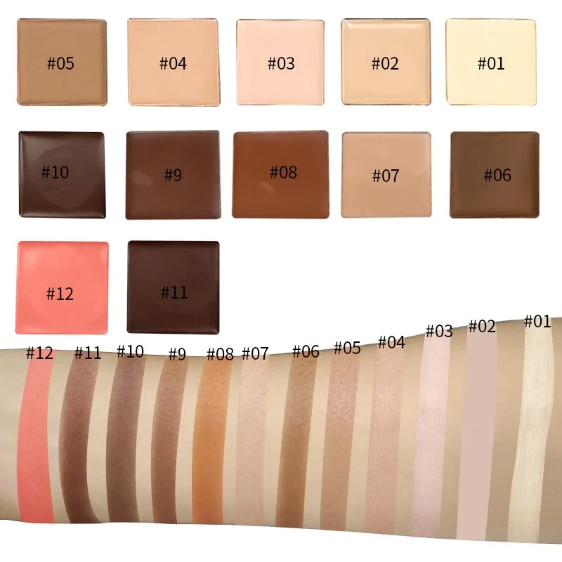 Free combination 6 Color Cream Contour Concealer Palette