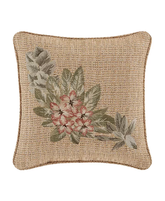 J Queen New York Martinique Embellished Decorative Pillow， 18