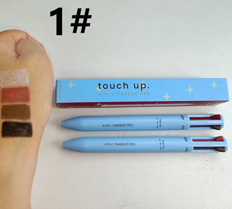 4-in-1 Private Label Makeup Pen Eyeliner Lip Liner Highlighter Eyebrow Pencil