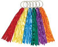 Sportime Rainbow Ribbon Stream Hoops， 24 Inches， Large， Set of 6
