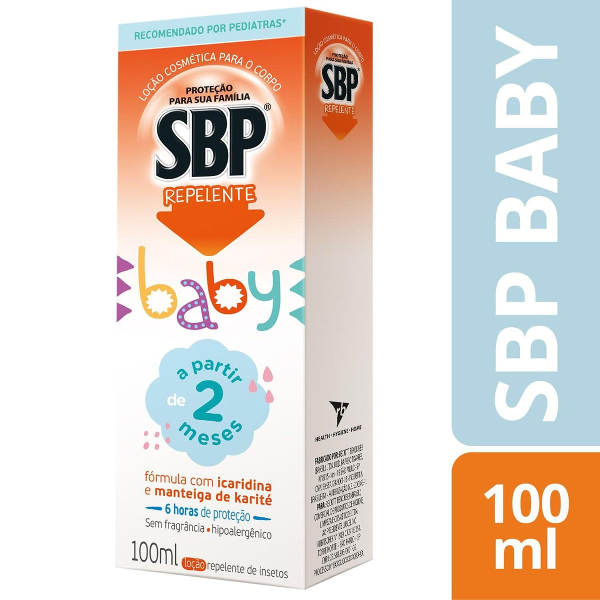 Repelente para Bebe SBP Baby Locao Corporal com Icaridina 100ml