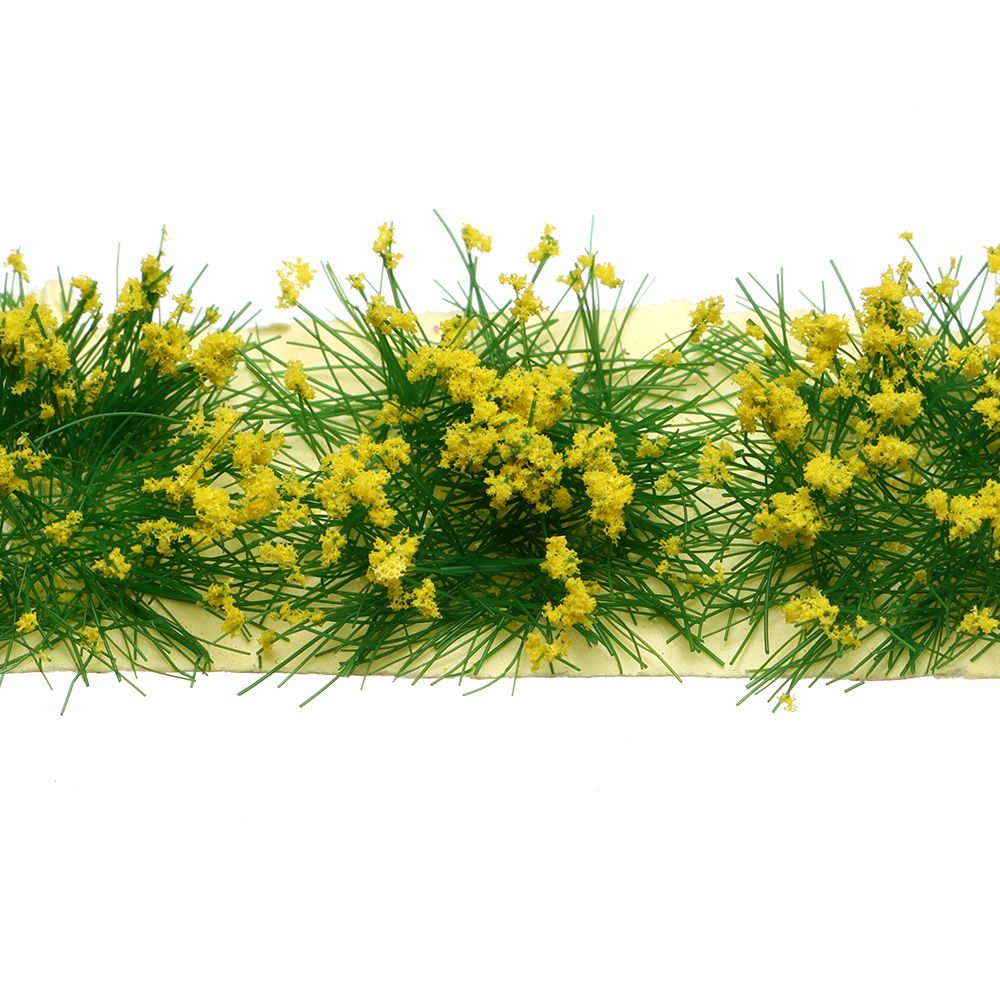 Durable Sand Table DIY Static Scenery Model Grass Tufts Flower Cluster Miniature Garden Decor Landscape Wargame 1
