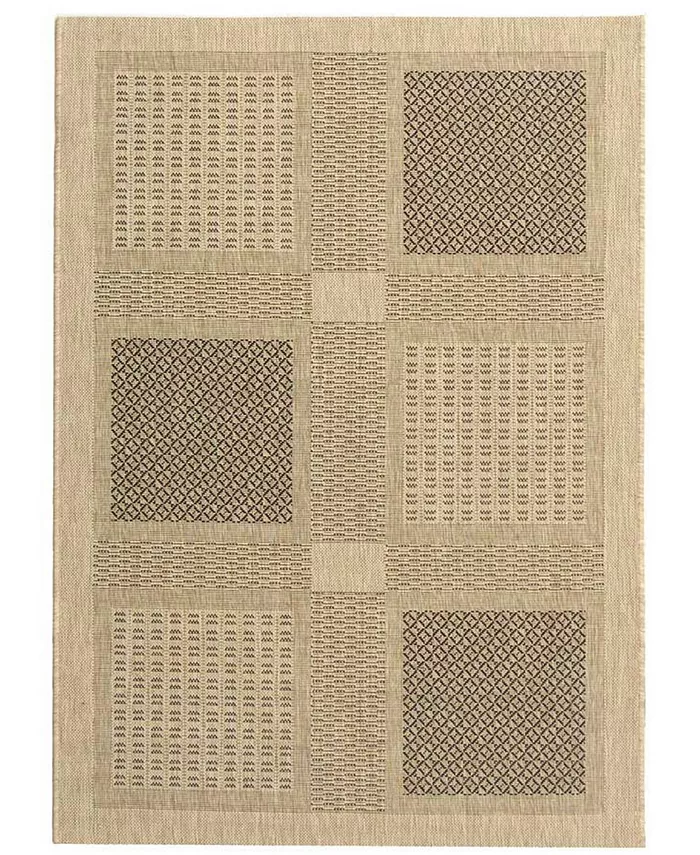 Safavieh Courtyard Sand and Black 2' x 3'7