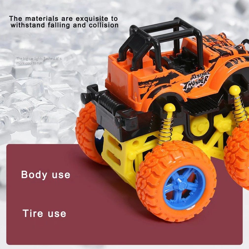 Car Model 4 Wheels Racing Game Dinosaur Off-road Vehicle Police Car Inertia Car Toy Toy Vehicles Pullback Car Action Figure DINOSAUR YELLOW