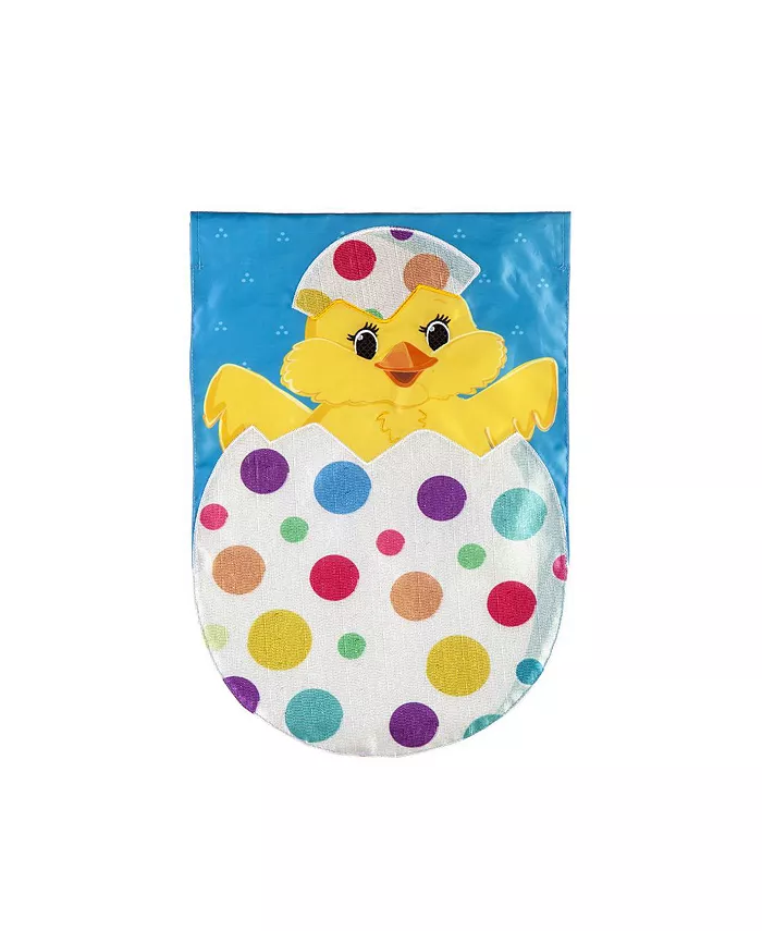 Evergreen Polka-Dot Easter Egg Garden Applique Flag 12.5 x 18 Inches Indoor Outdoor Decor