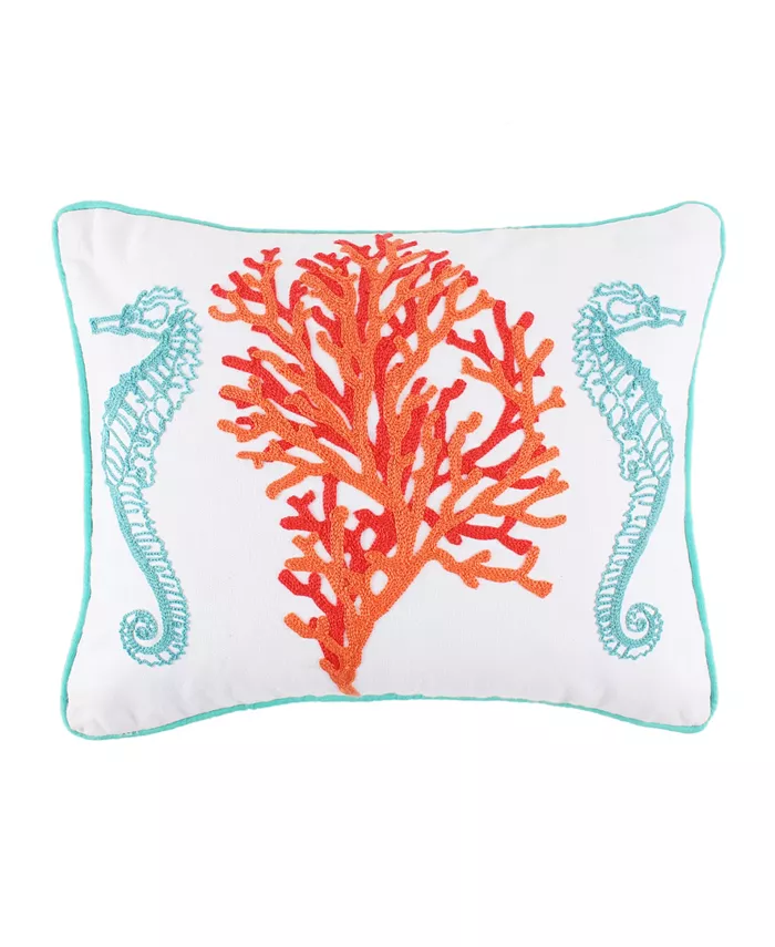 Levtex Home Sunset Bay Embroidered Decorative Pillow， 18