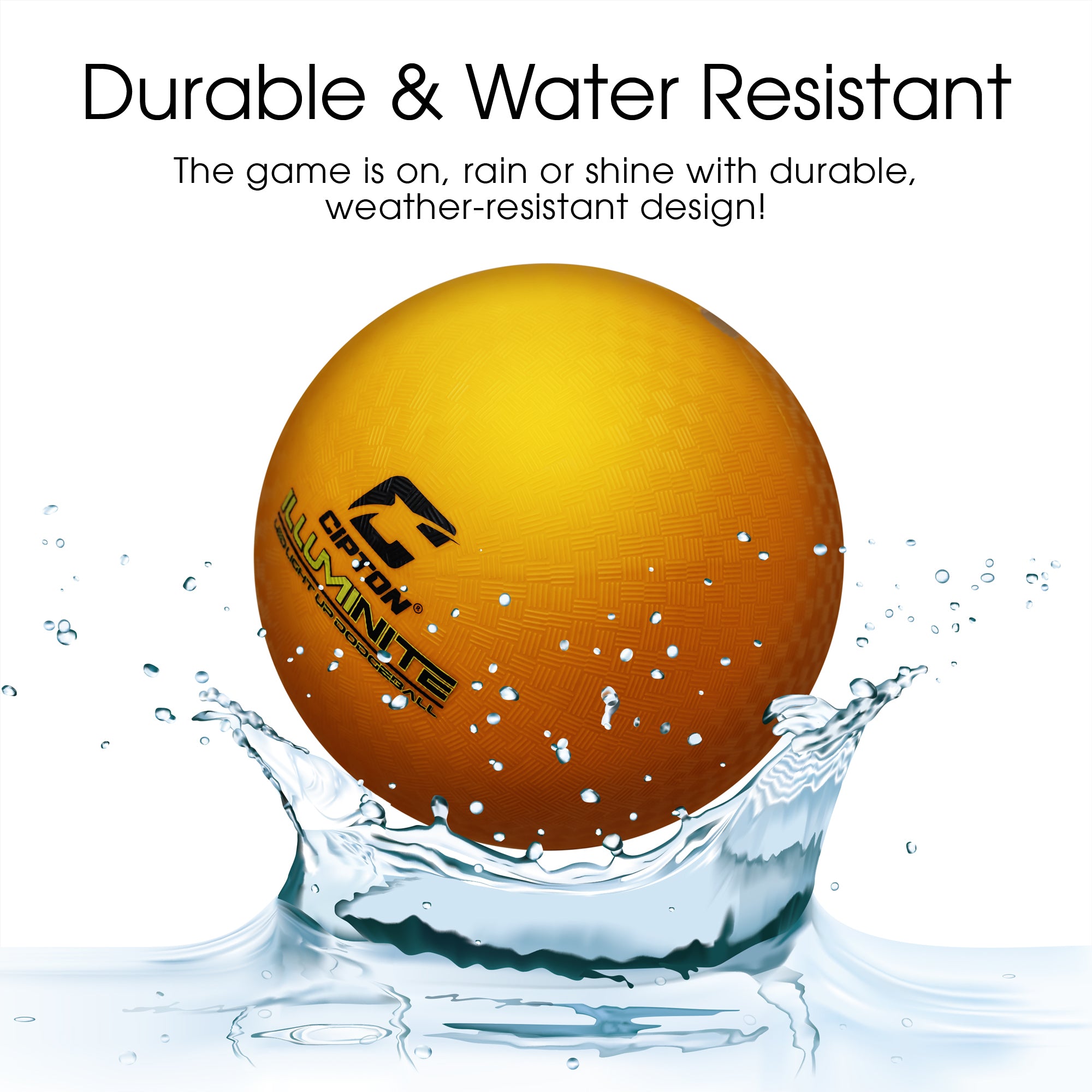 Cipton Light Up Official Size Dodgeball and Kickball Pump Included