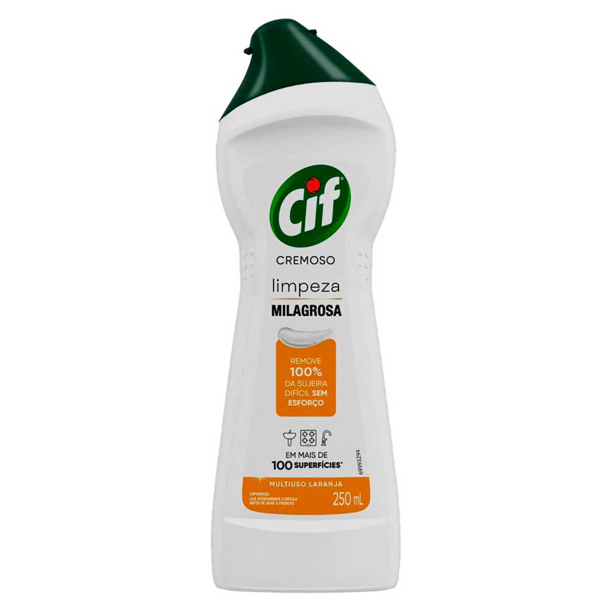 CIF Cremoso Limpeza Milagrosa Laranja para casa 250 ml
