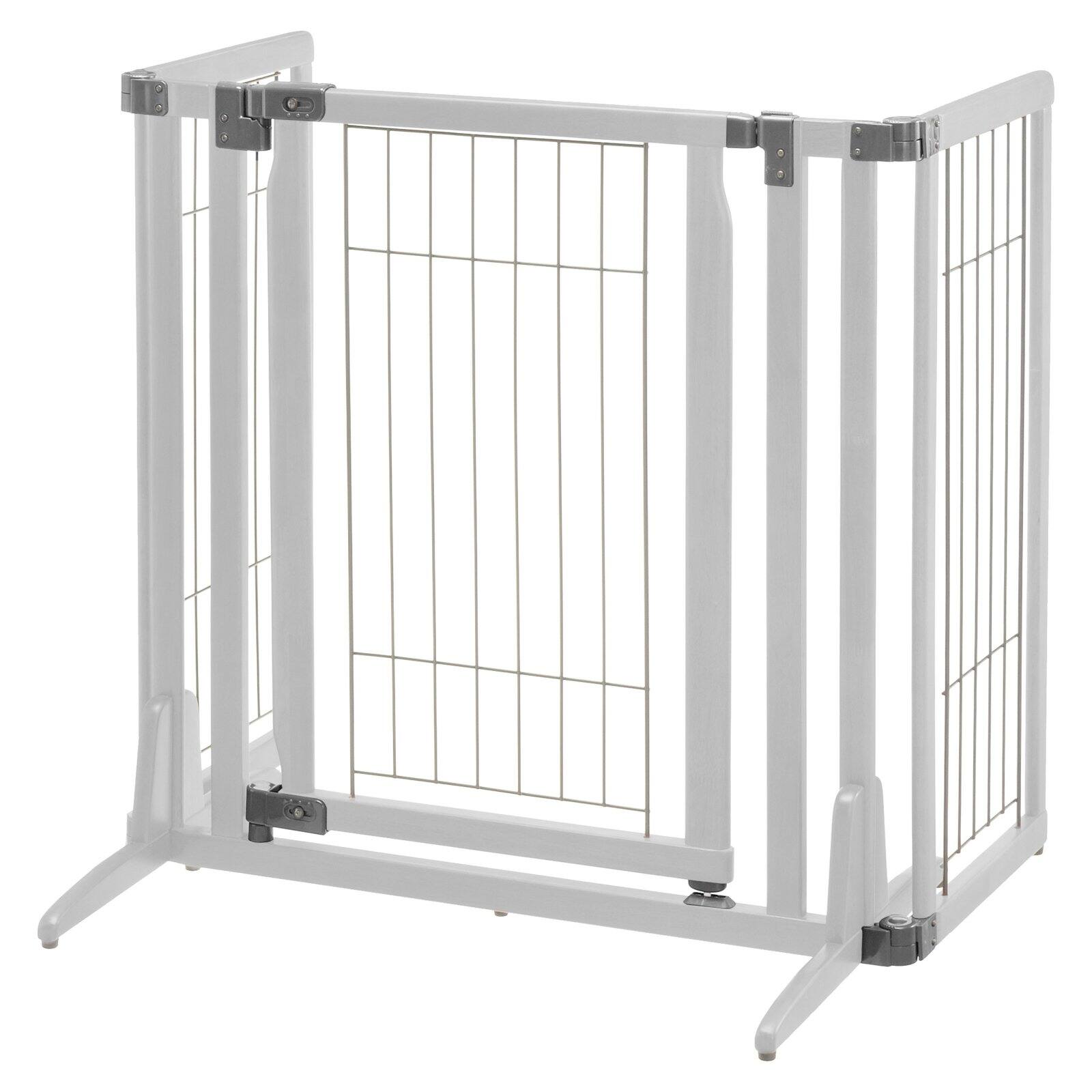 Richell Premium Plus Freestanding Pet Gate Black 34