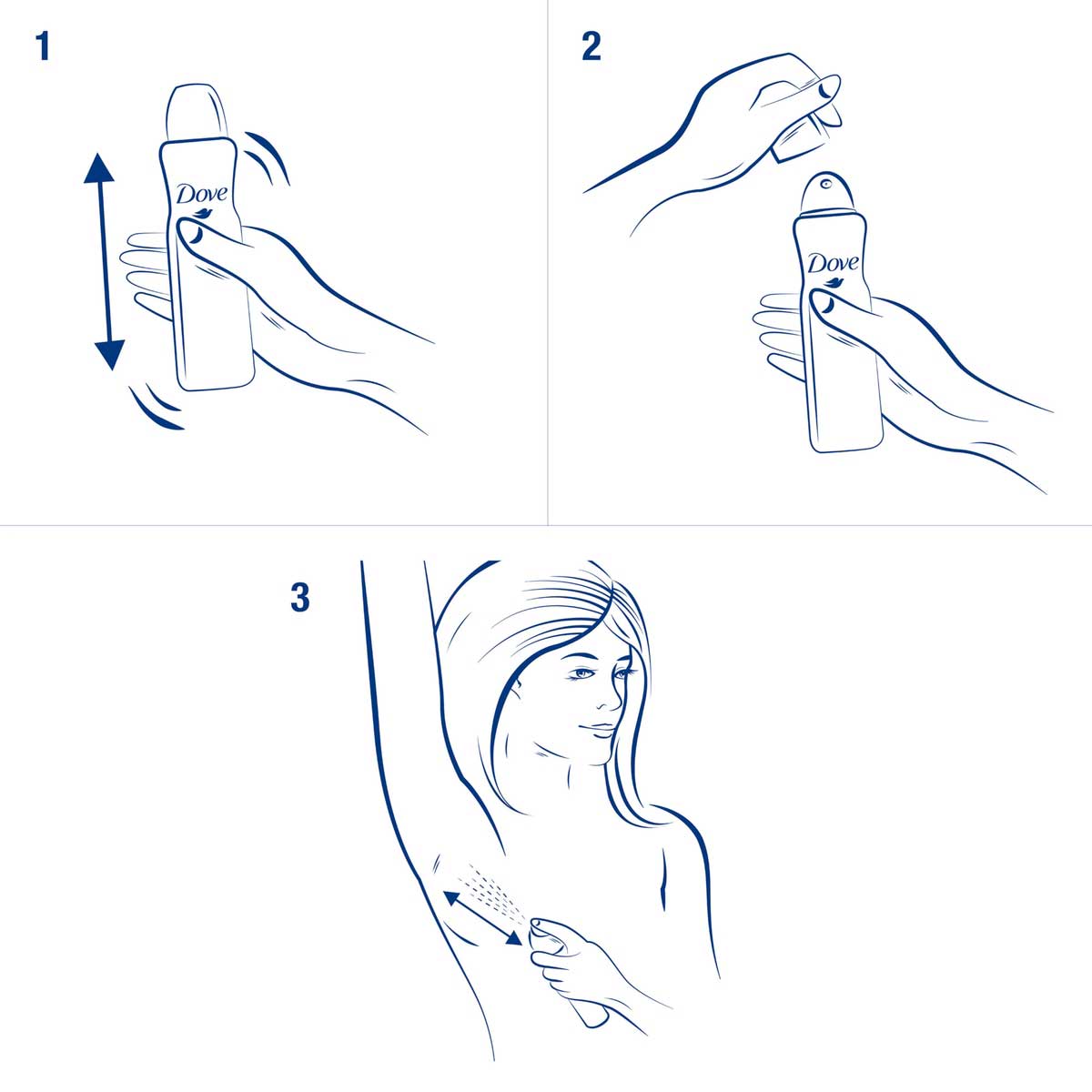 Desodorante Antitranspirante Aerosol Dove Invisible Dry 250 ml