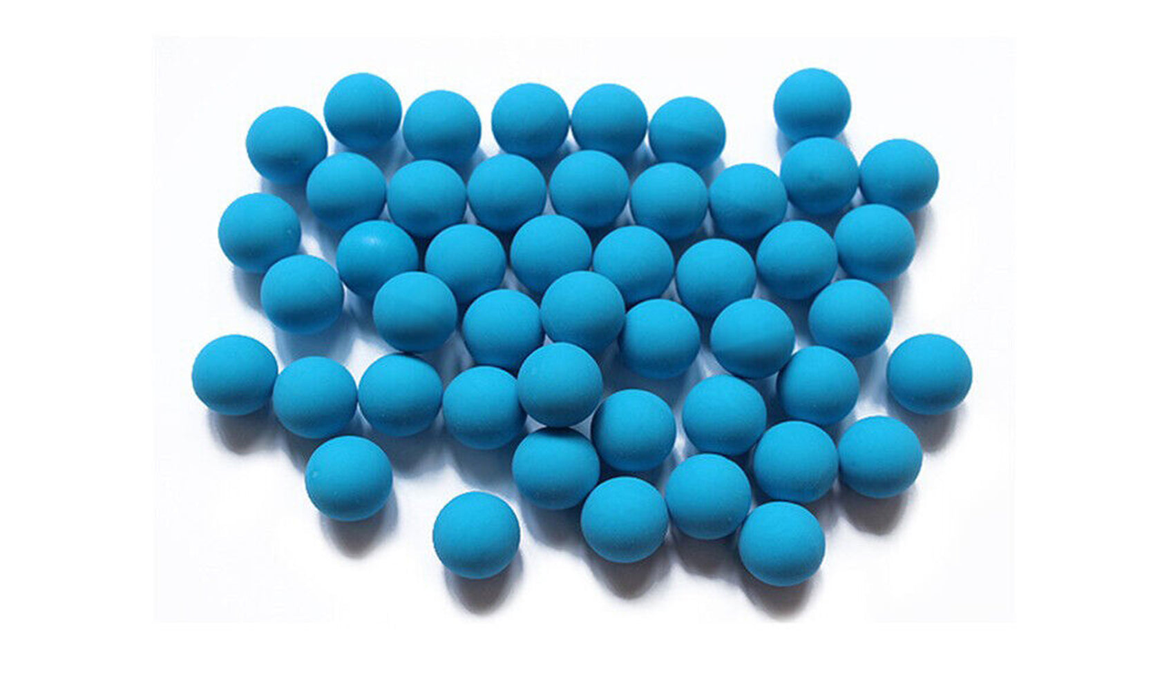 Wearable4U New Reusable Training Soft Rubber Balls 250 pack .50 Caliber (Blue Color)