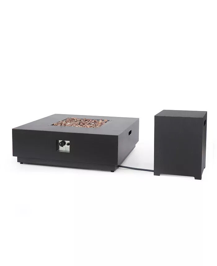 Noble House Wellington Outdoor Square Fire Pit with Tank Holder