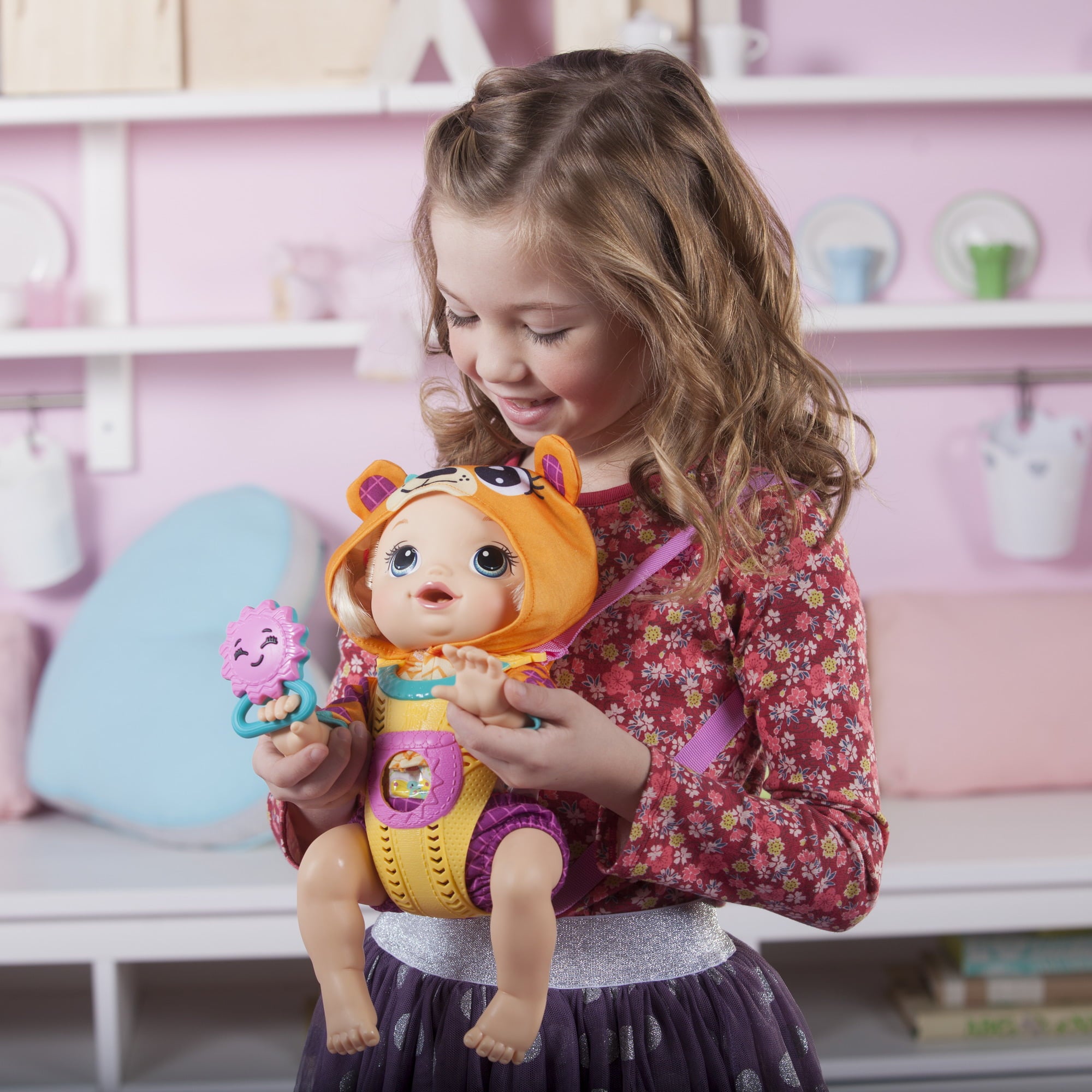 Baby Alive Baby Go Bye Bye: Blonde Hair Doll, for Ages 3 and up, 30+ Phrases and Sounds