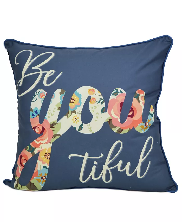 Donna Sharp Coral Crush Beyoutiful Decorative Pillow， 18