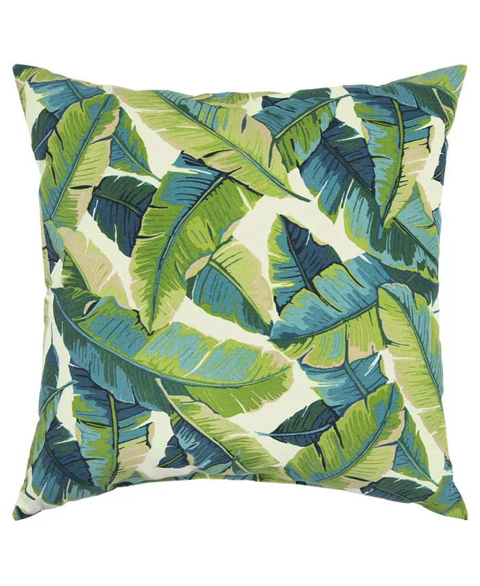 Rizzy Home Tropical Polyester Filled Decorative Pillow， 22