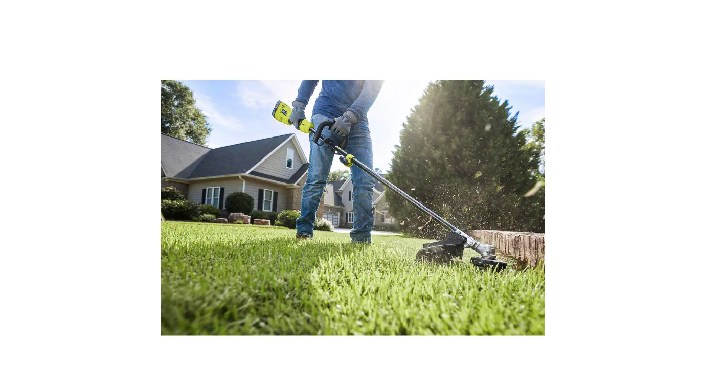 RYOBI P20110 ONE+ 18V Brushless 15 in. Cordless Attachment Capable String Trimmer with 4.0 Ah Battery and Charger