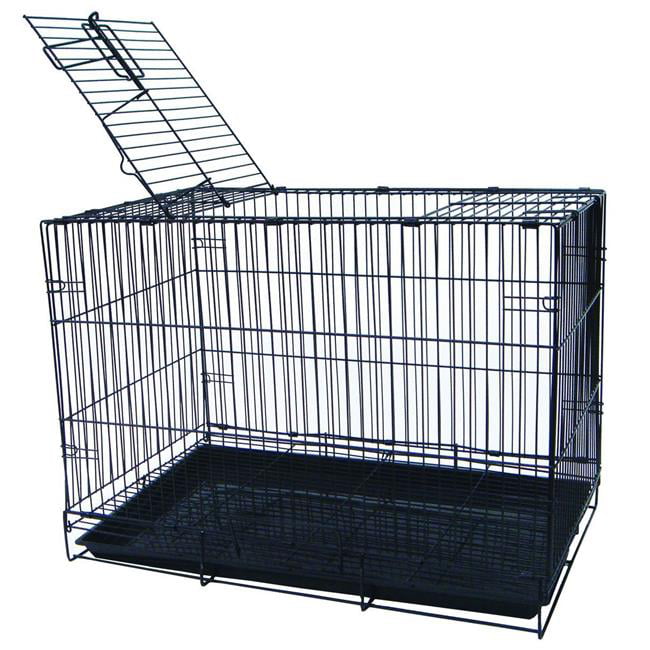 20 in. Small Animaland#44; Dog Kennel Cage - Black