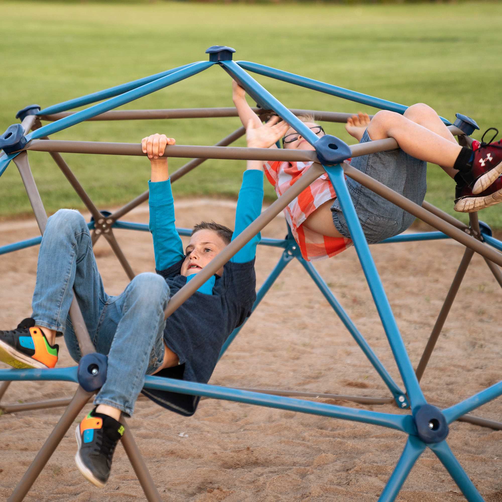 Lifetime Kid's 54 inch Dome Climber， Blue and Brown (91012)