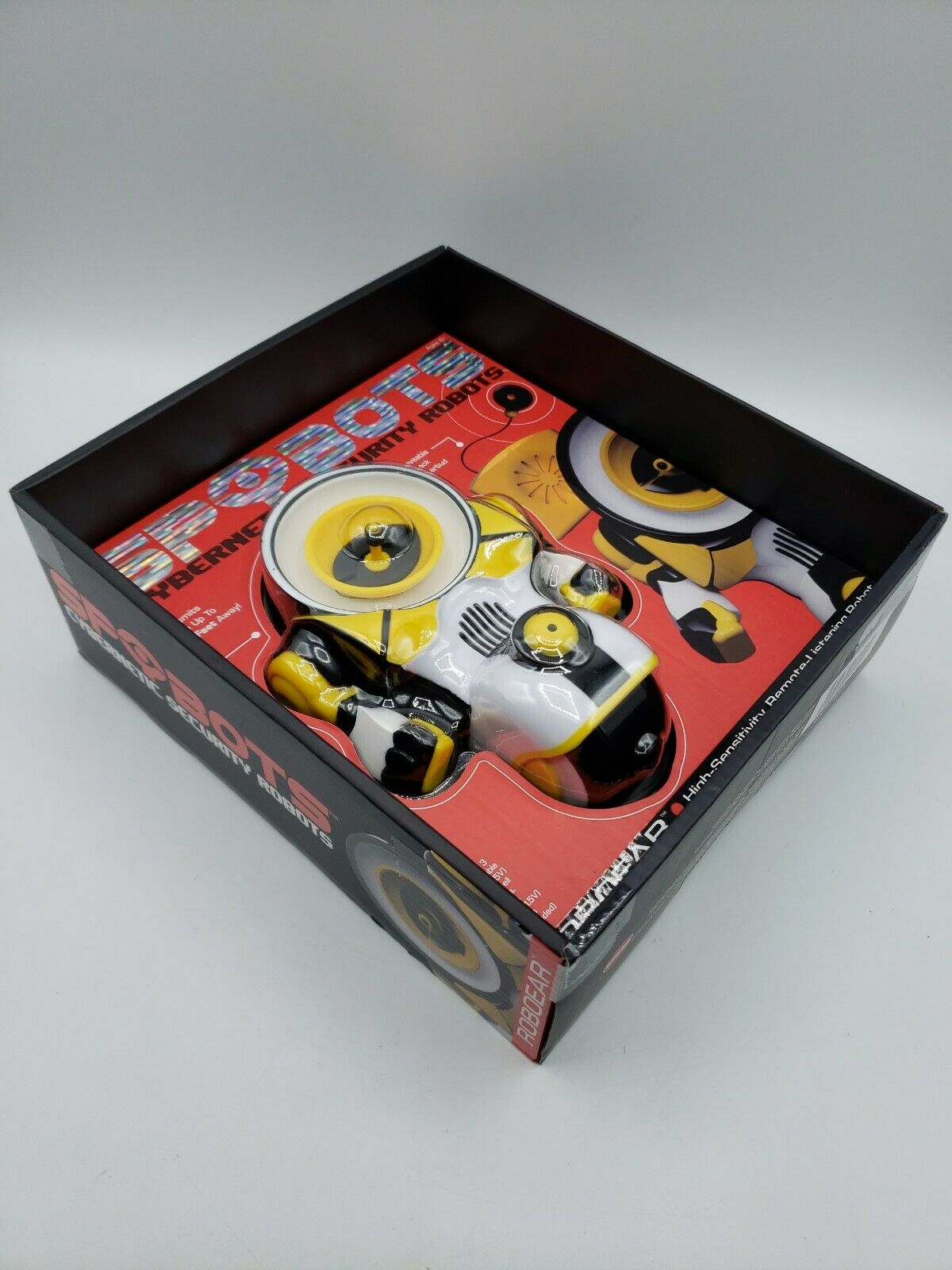 SPYBOTS Cybernetic Security Robots ROBOEAR Yellow Remite Listening Robot