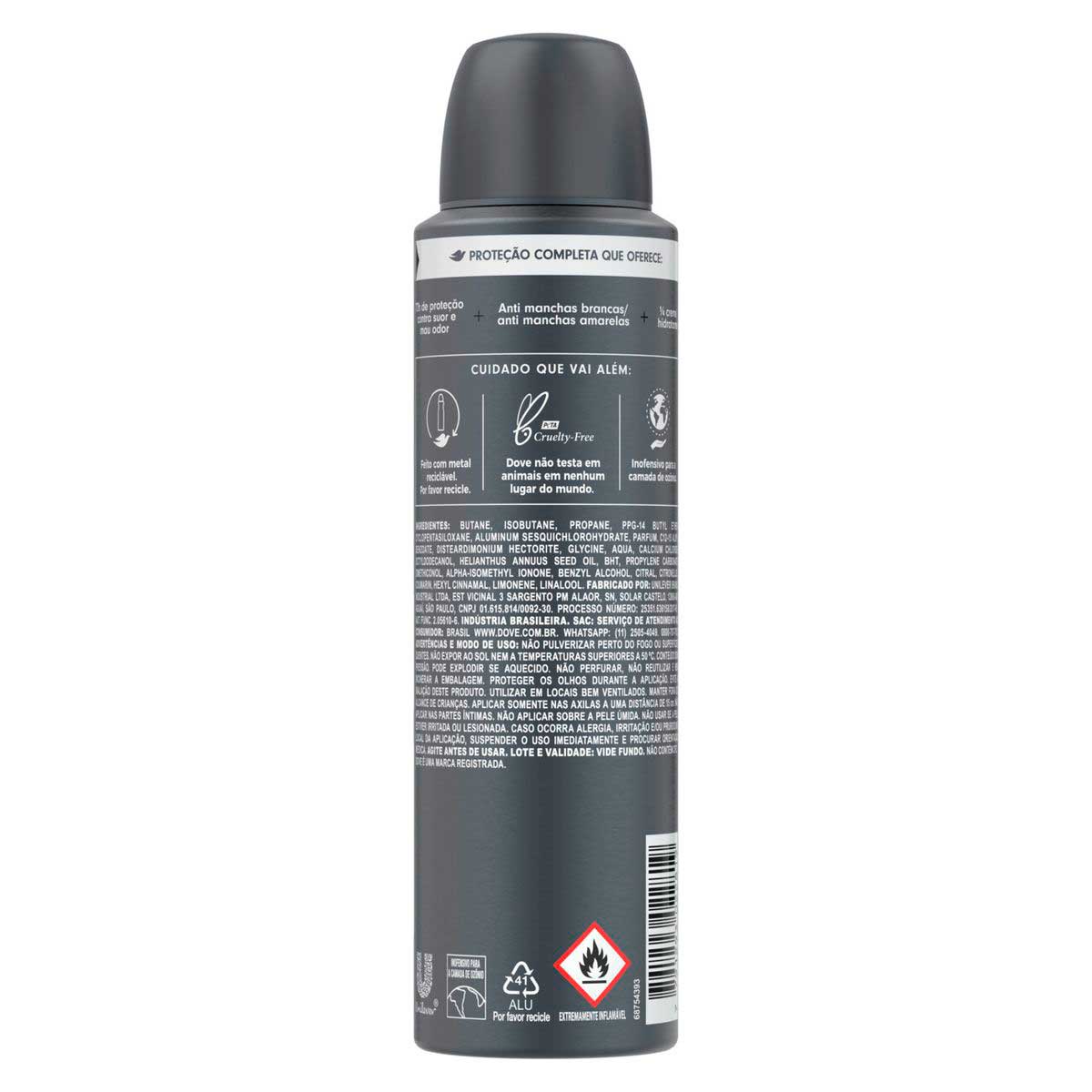 Desodorante Aerosol Dove Men+Care Invisible Dry 150ml