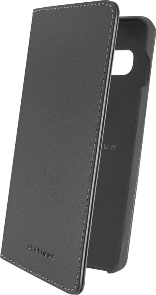 Platinum PT-MGS10LWFBC Genuine Leather Folio Wallet for Galaxy S10 Black