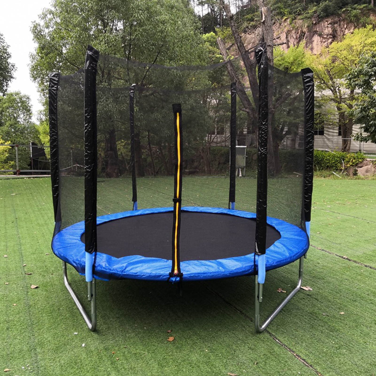 Aimik Trampoline Safety Nets for Round Trampolines Using Variant Arches - Breathable UV and Weather-Resistant Trampoline Net Replacement with Top Sleeves