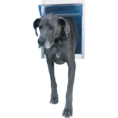 Ideal Pet Deluxe Aluminum Pet Door White， Super Large