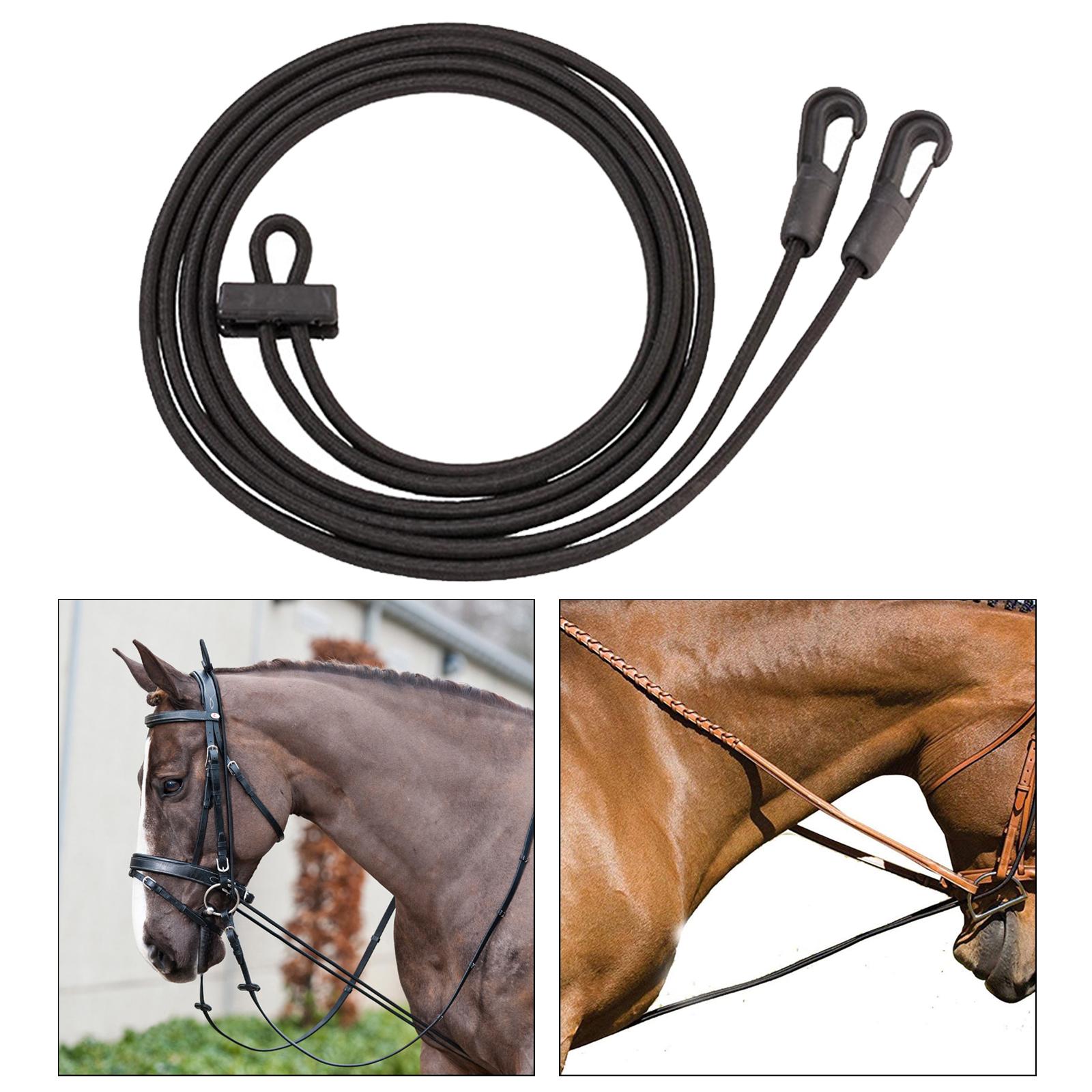 3M Horse Auxiliary Reins， Training Rope Flexible Leading Headcollar for Use Grooming Riding Outdoor Sports Equestrian Accessories