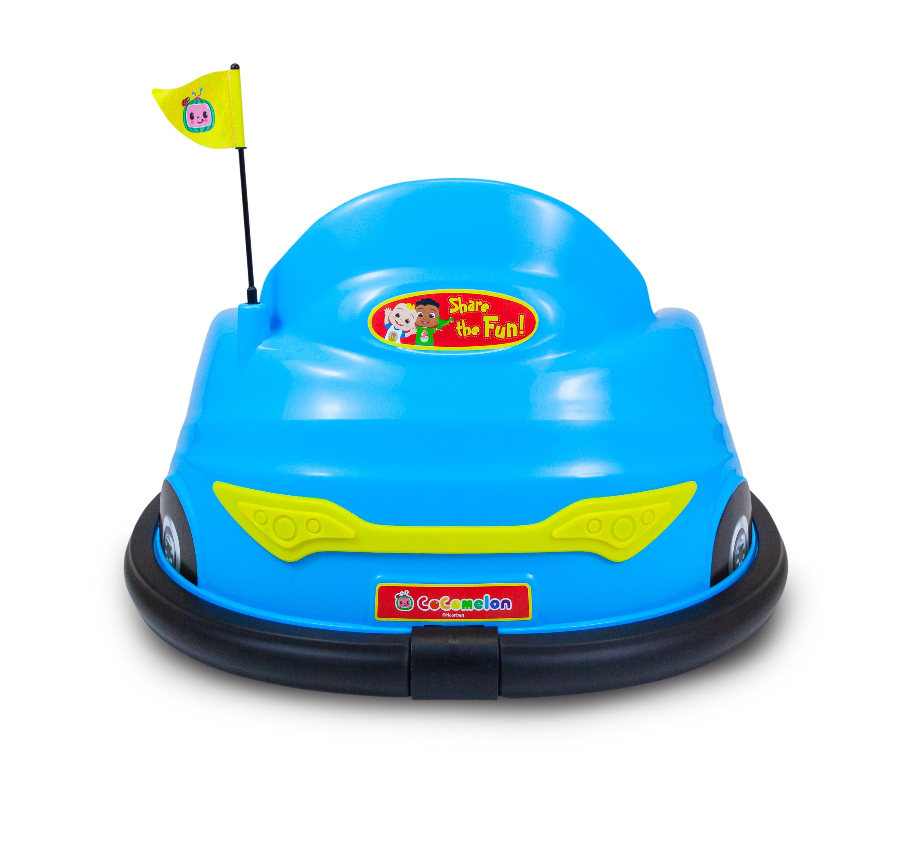 CoComelon 6V Bumper Car， Battery Powered， Electric Ride On by Flybar， Includes Charger