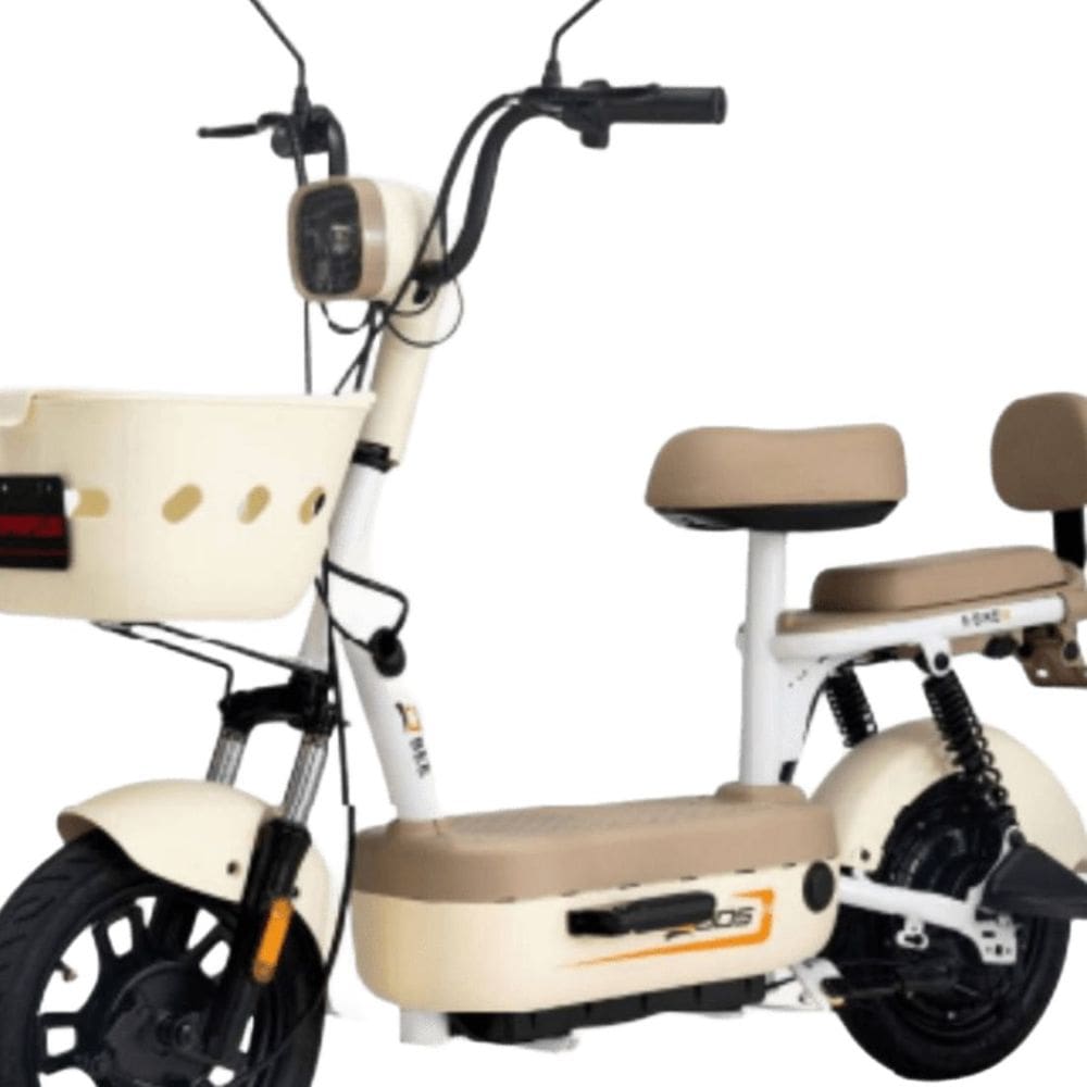 Bicicleta Elétrica Scooter com Alarme 500W 48V Bee Bege Duos