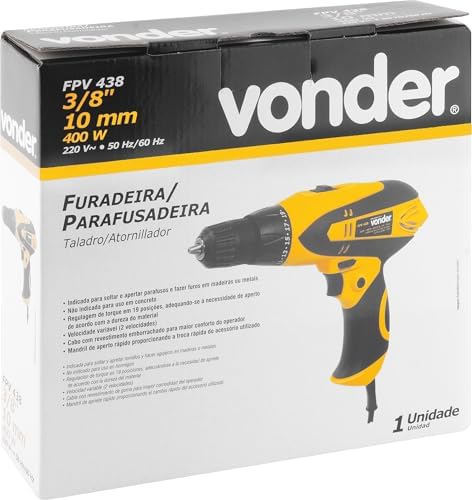 Vonder, Furadeira/Parafusadeira 3/8