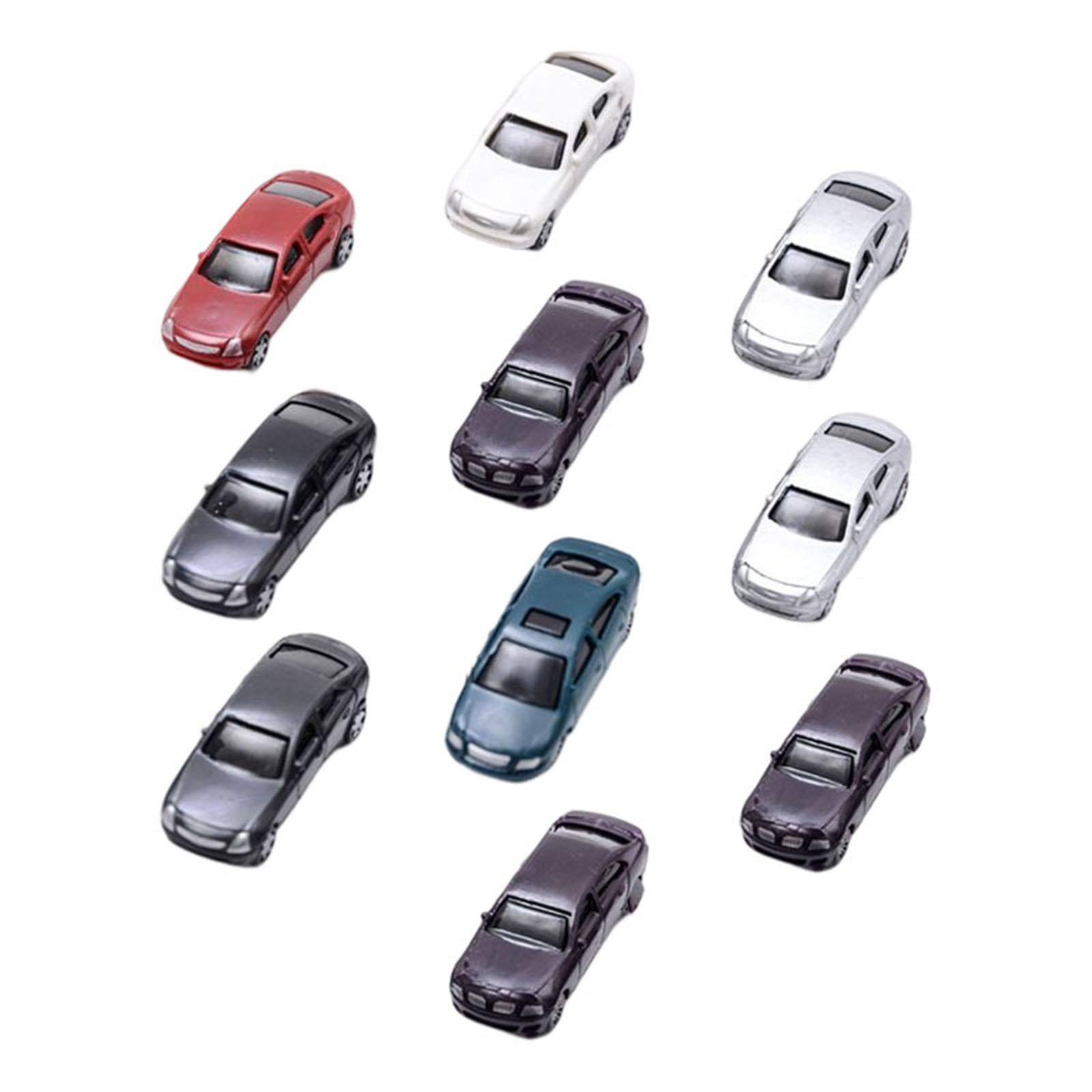 10Pcs Model Car Vehicle Toys for Parking Scenery Streetscape Building Layout 1/100