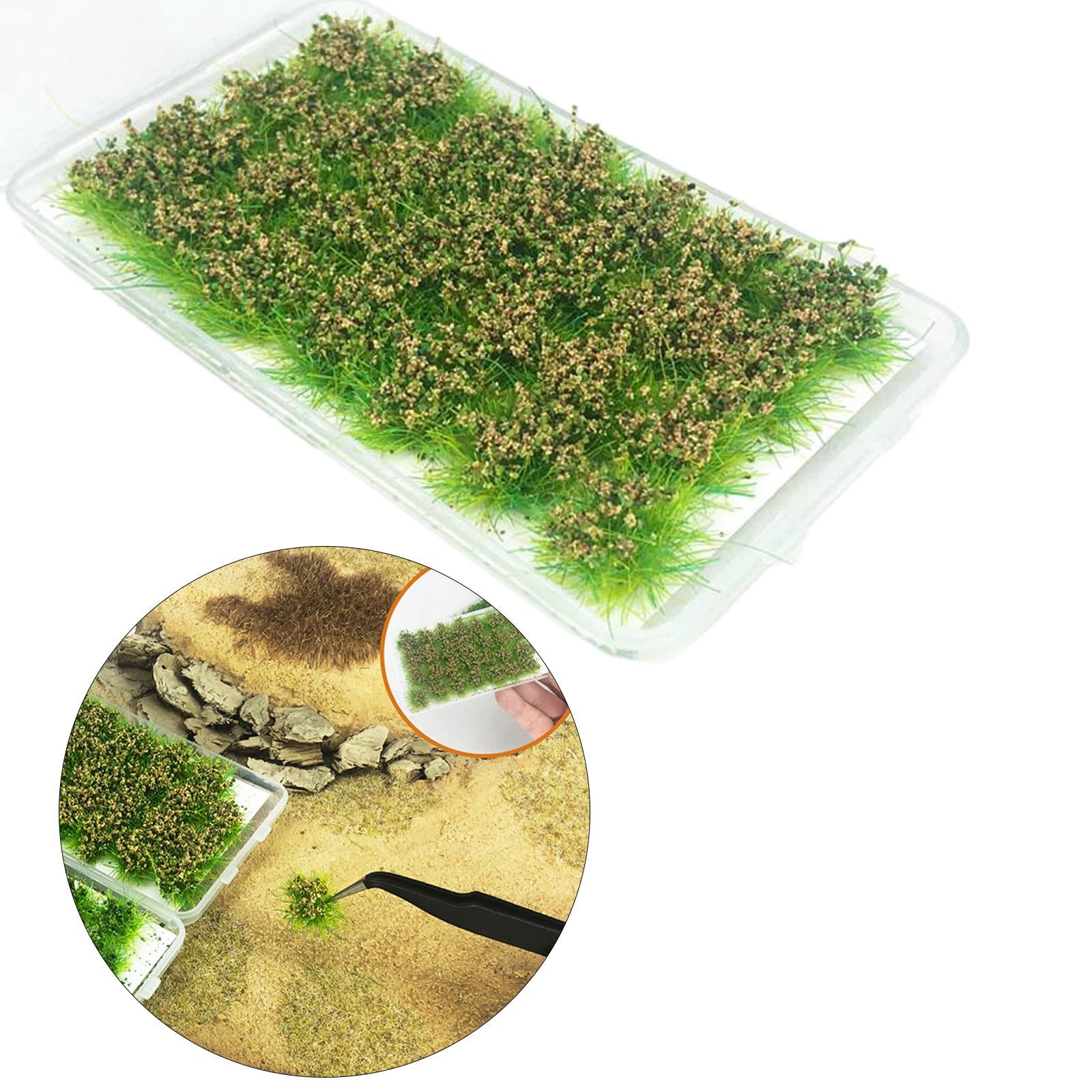 Cluster Grass Tufts Miniature Static Scenery Model Artificial Grass Railway 28 strains