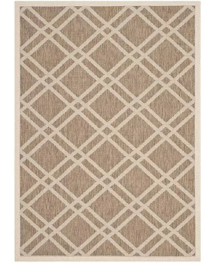Safavieh Courtyard Brown and Bone 5'3