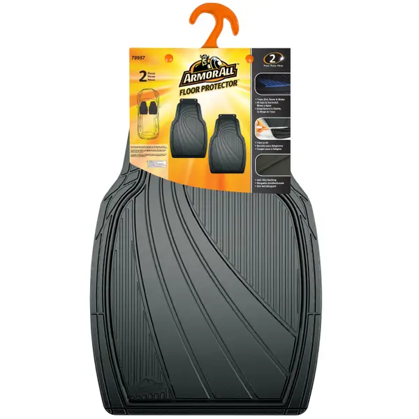 Armor All 2-Piece Black Rubber Value Floor Mats