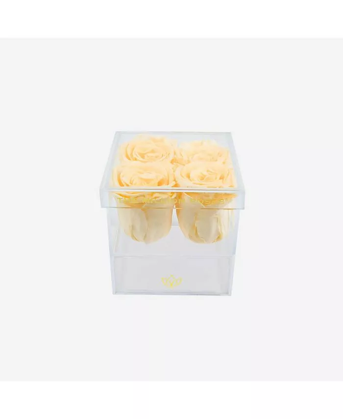 The Million Roses Acrylic 4 Drawer Box of Roses