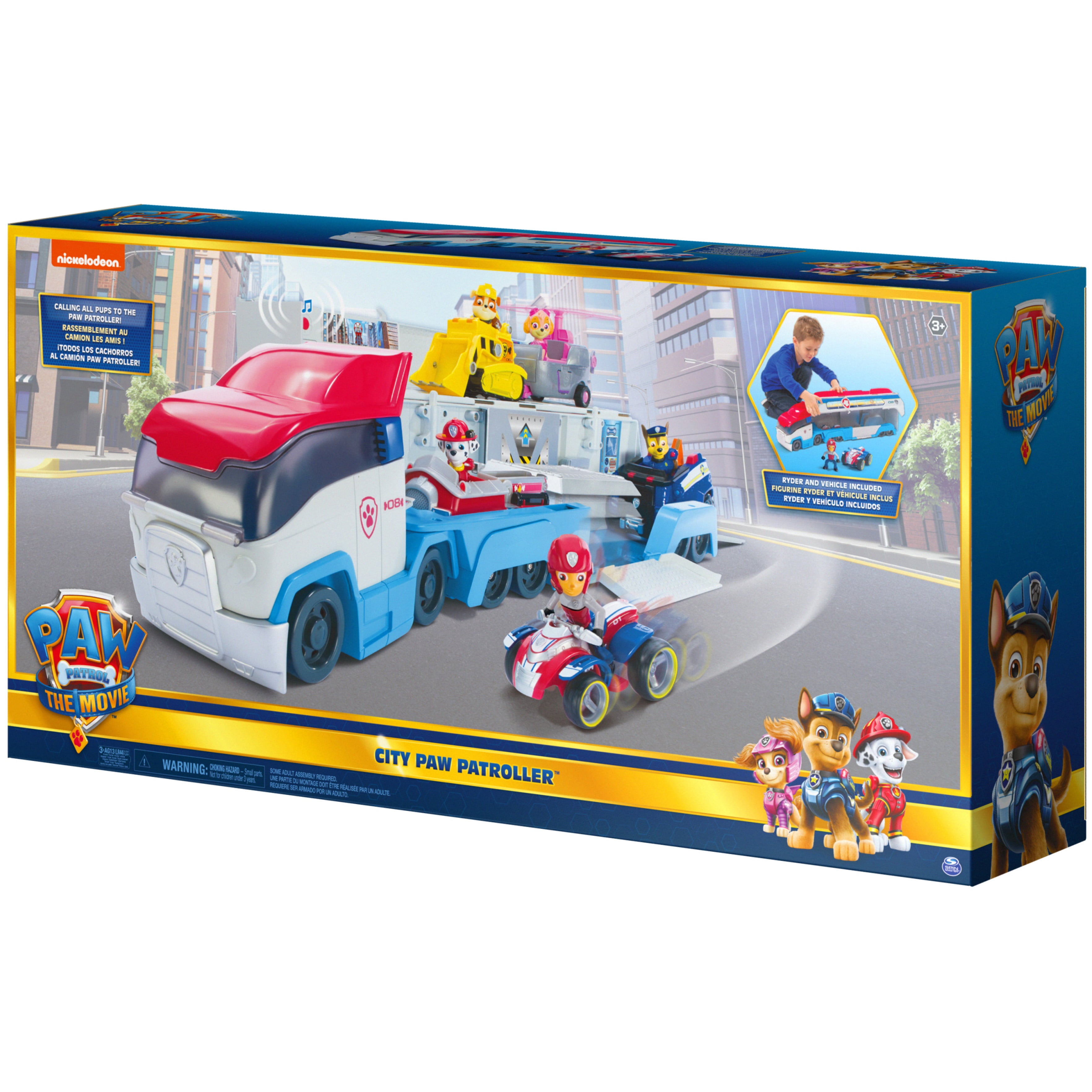 PAW Patrol， Transforming City PAW Patroller Vehicle (Walmart Exclusive)， for Ages 3 and up