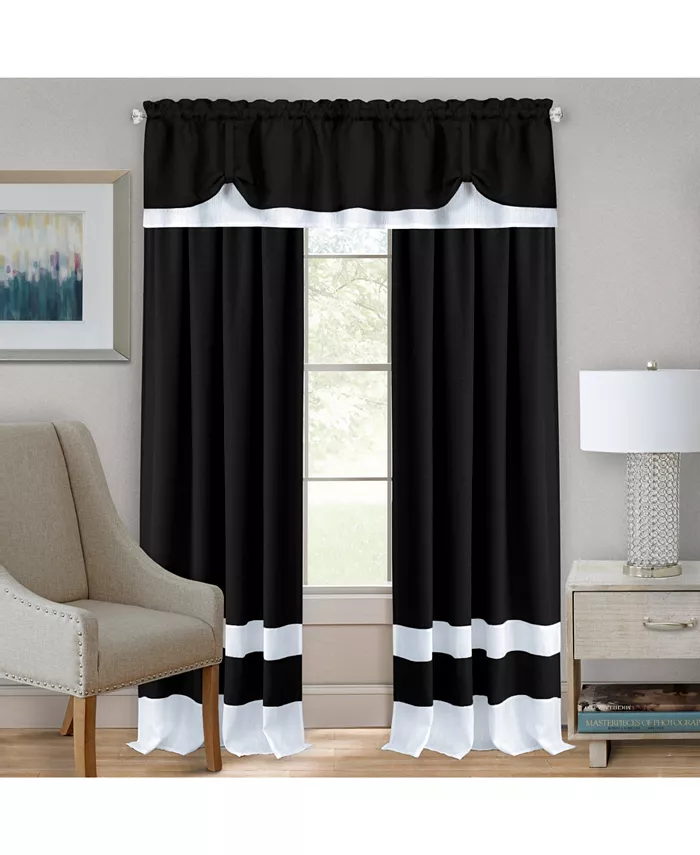 Achim Darcy Window Curtain Valance， 58x14