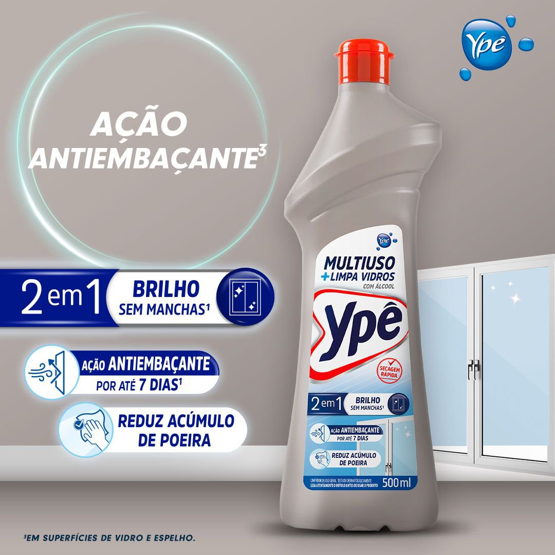 Limpador Multiuso Ype com Alcool 500ml