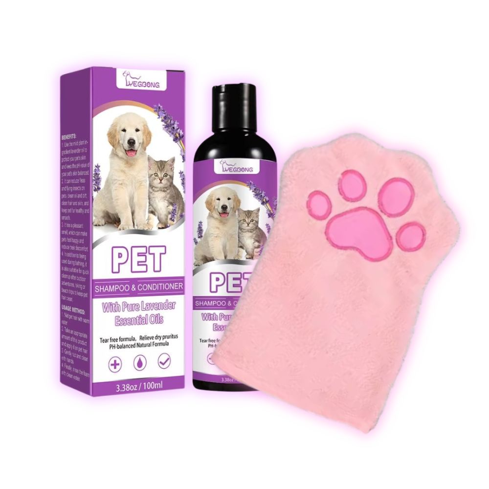 Microfiber Pet Drying Glove | Super Absorbent Towel for Cats & Dogs