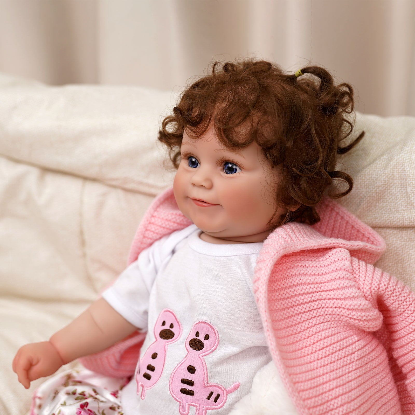 JIZHI Lifelike Reborn Baby Dolls 20 inch Realistic Newborn Baby Dolls Real Life Baby Dolls with Gift Box for Kids Age 3 +