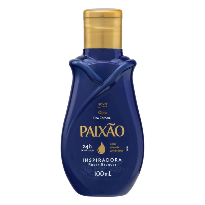 Oleo Corporal Paixao Inspiradora Rosas Brancas com acao desodorante 100ml